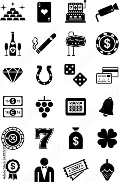 Obraz Casino icons