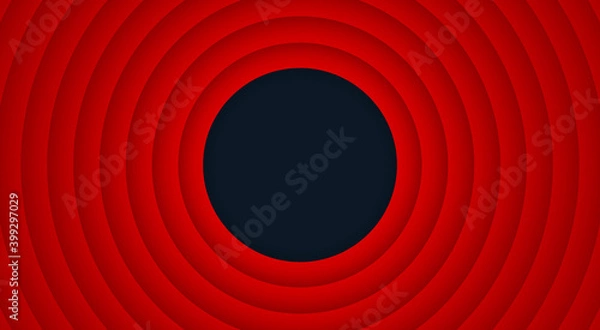 Fototapeta Retro cartoon background with red circles. Vector illustration