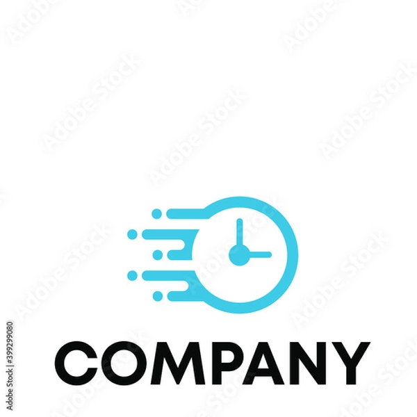 Fototapeta clock logo 