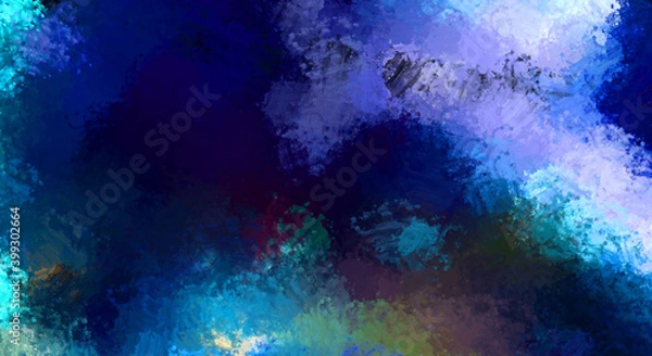 Fototapeta Brushed Painted Abstract Background. Brush stroked painting. Strokes of paint. 2D Illustration.