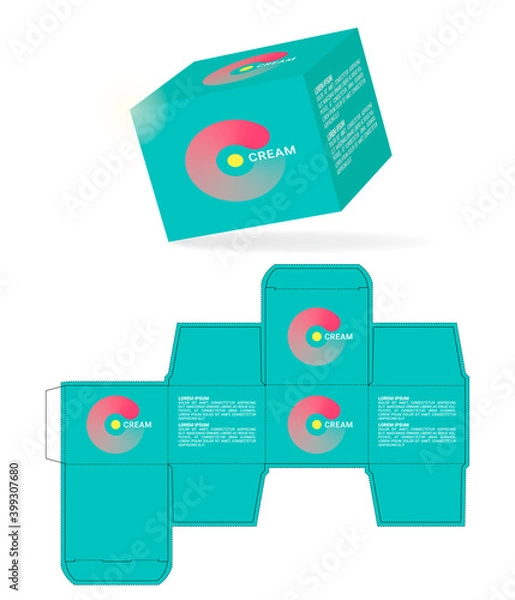 Obraz Cosmetics packaging design