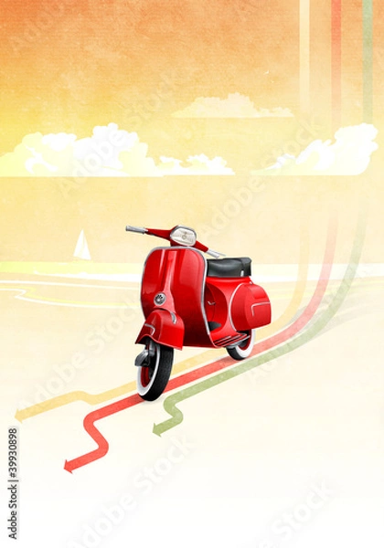 Fototapeta Motorcycle background