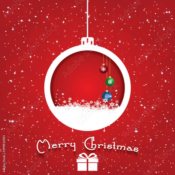 Obraz Abstract christmas beautiful  background.