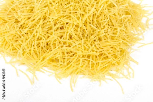 Obraz italian pasta (macaroni) isolated on white background