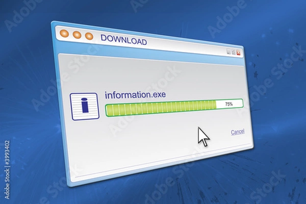 Obraz ekran pobierania