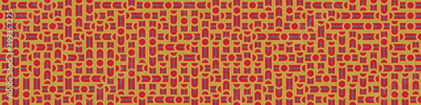 Fototapeta Abstract Geometric Pattern generative computational art illustration