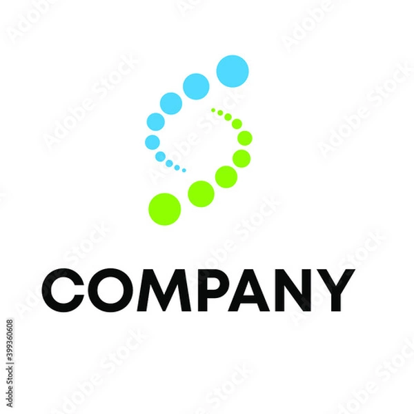 Fototapeta dots logo