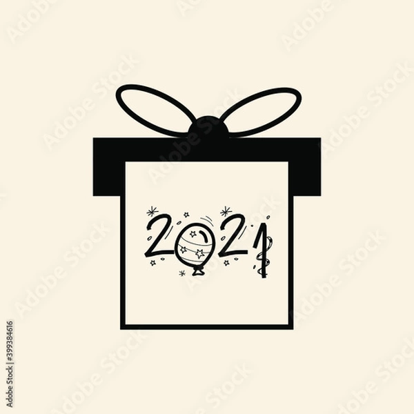 Fototapeta Happy New Year New Year's package