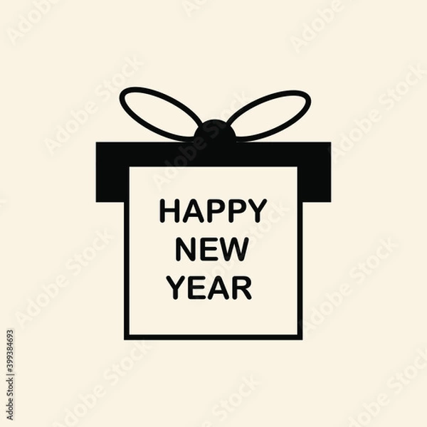 Fototapeta Happy New Year New Year's package