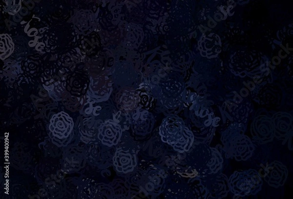 Obraz Dark Gray vector texture with abstract forms.