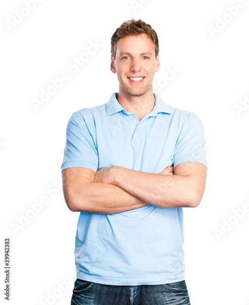 Obraz Student mit verschränkten Armen