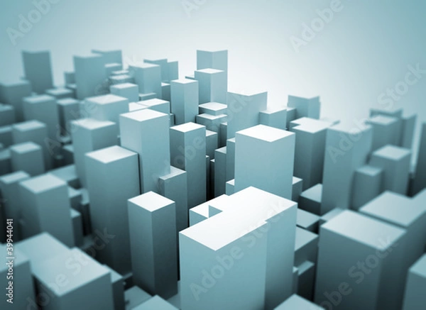 Fototapeta Abstract Architecture 3d city