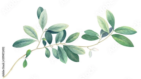 Obraz Flowers watercolor illustration. Manual composition.Design for cover, fabric, textile, wrapping paper .