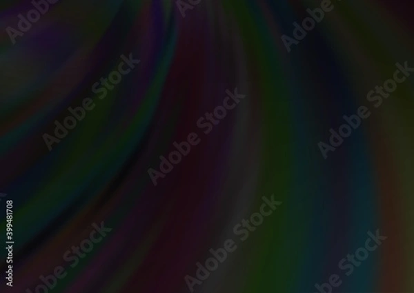 Obraz Dark Silver, Gray vector backdrop with bent lines.