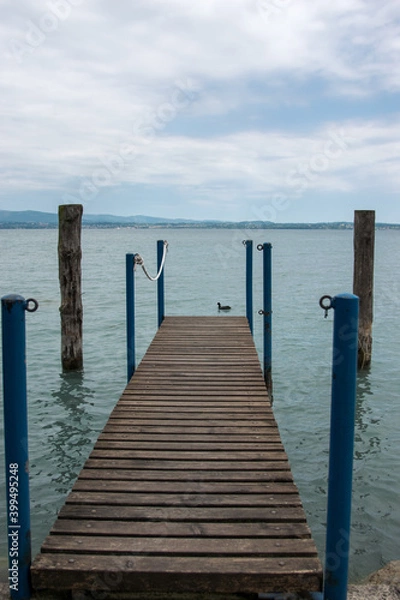 Obraz LAGO DI COMO CON PONTILE