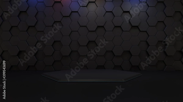 Fototapeta podium high resolution 3d rendering