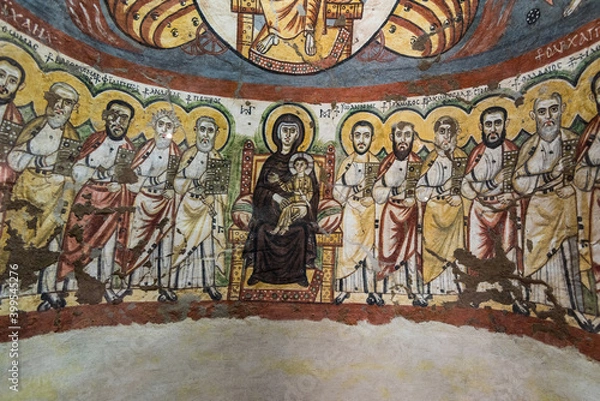Fototapeta Coptic arts and religious painting reflecting an authentic expression of their Christian beliefs.