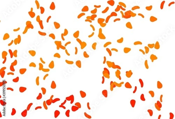 Fototapeta Light Orange vector background with abstract forms.