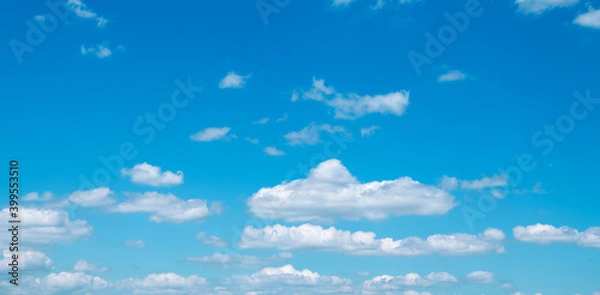Fototapeta White clouds in blue sky.