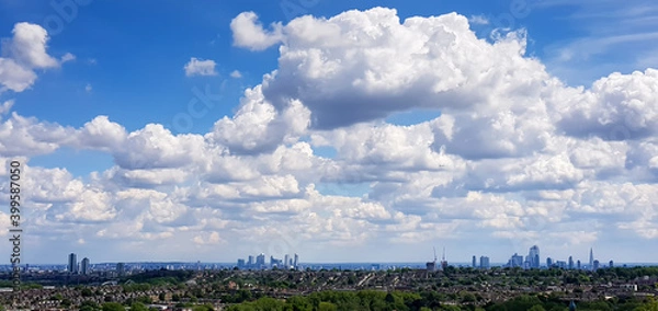 Obraz View of London from Alexandra Palace in North London, United Kingdom.
