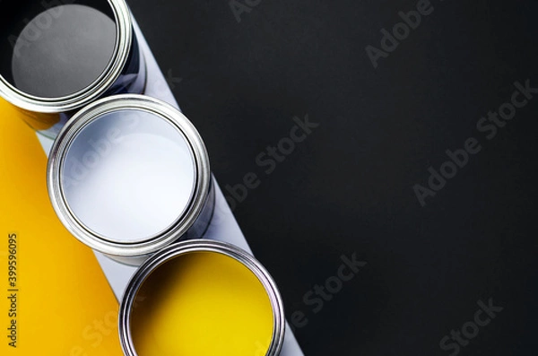 Fototapeta Paint and background in trending colors of 2021.