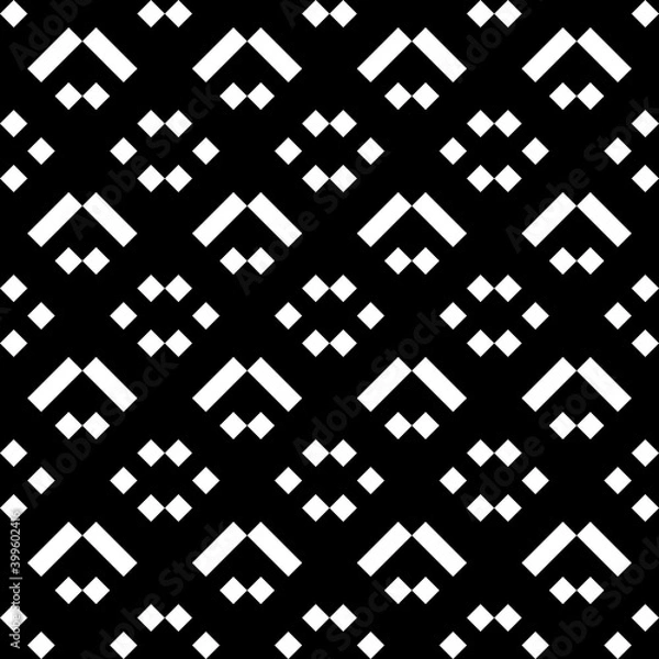 Fototapeta Seamless pattern. Rhombuses, forms backdrop. Checks, figures ornament. Diamonds, shapes wallpaper. Geometric background. Digital paper, textile print, web design, abstract illustration.Vector artwork.