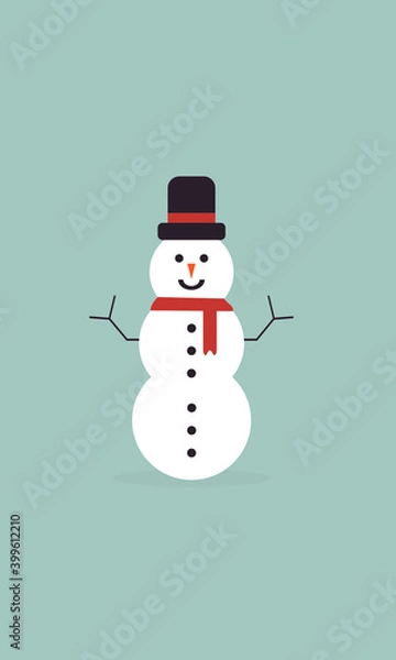 Obraz Cartoon snowman