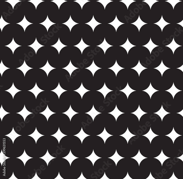 Obraz Black and white pattern geometric abstract graphic