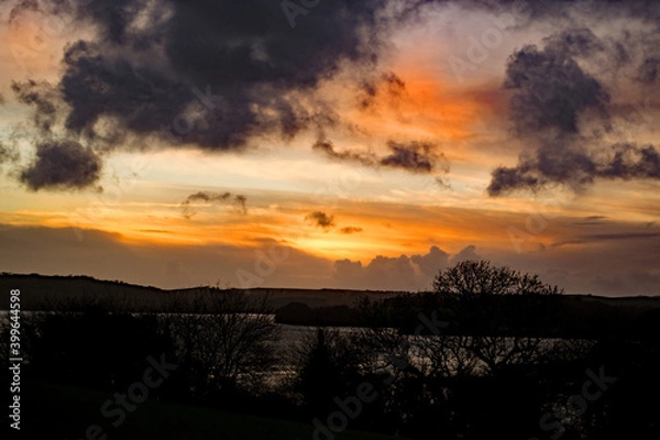 Obraz Sunset Looking to at Cornwall