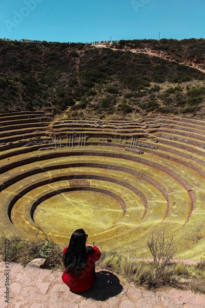 Fototapeta Sítio arqueológico Moray em Cusco no Peru