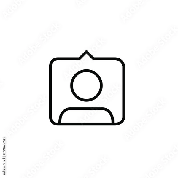 Fototapeta tag people instagram icon vector