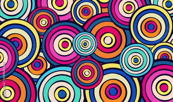 Obraz Circle Seamless Pattern Design