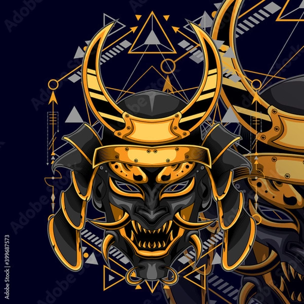 Obraz Samurai yokai mecha