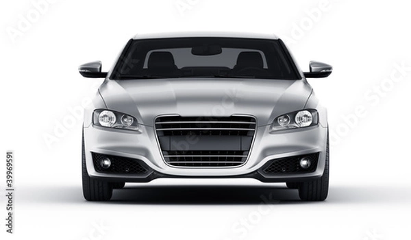 Obraz Srebrny samochód w studio