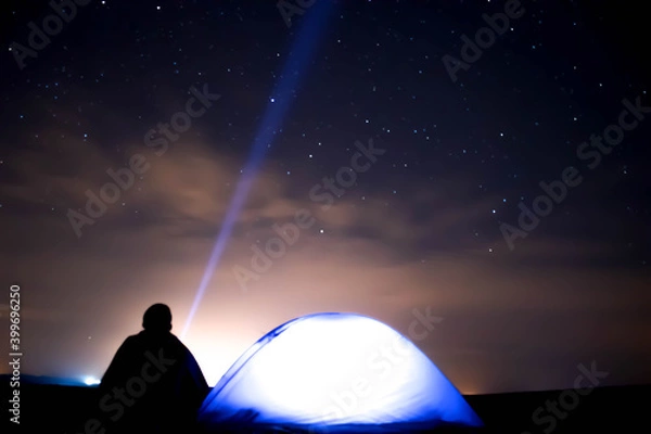 Obraz night camp star