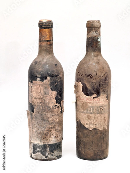 Obraz bottles with old wine