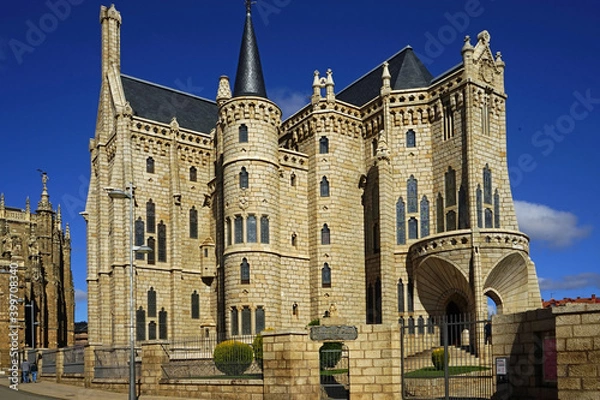 Obraz Gaudi Palast in Astorga am Jakobsweg in Spanien