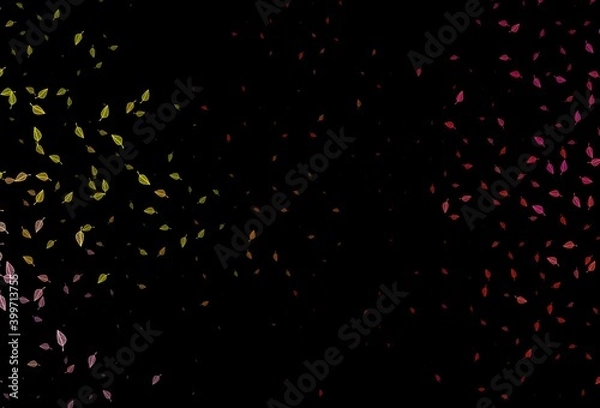 Fototapeta Dark Red, Yellow vector hand painted texture.