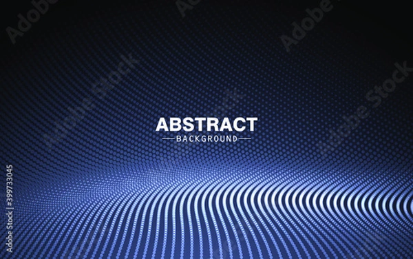 Obraz Dark particles floor banner design