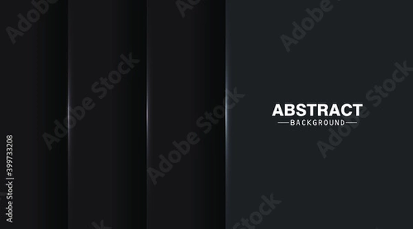 Obraz Dark geometric layers background design