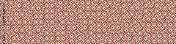 Fototapeta Abstract Geometric Pattern generative computational art illustration