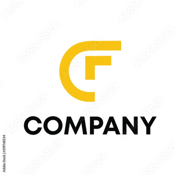 Obraz CF logo design