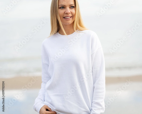 Obraz Biała bluza do makiety