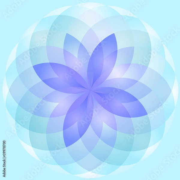 Obraz Background abstract lotus flower vector