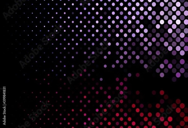 Obraz Dark Pink, Blue vector pattern with spheres.