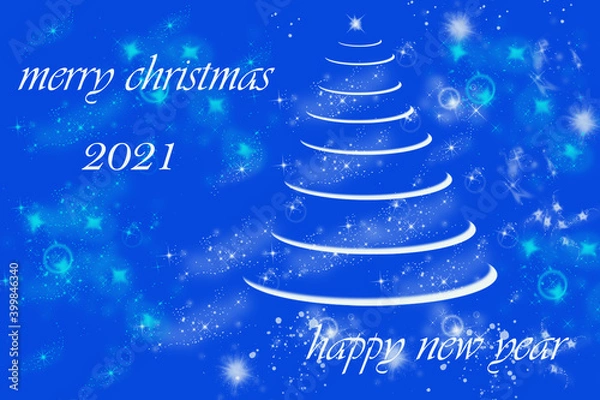 Obraz merry christmas card