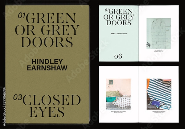Obraz Elegancki układ fotoksiążki w eleganckich kolorach