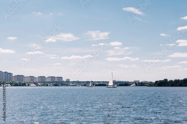 Obraz sailing on the river