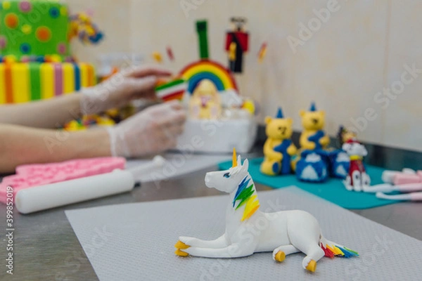 Obraz horse on a cake