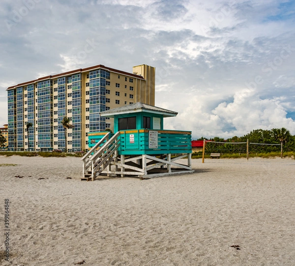 Fototapeta lifeguard hut Venice beach Florida